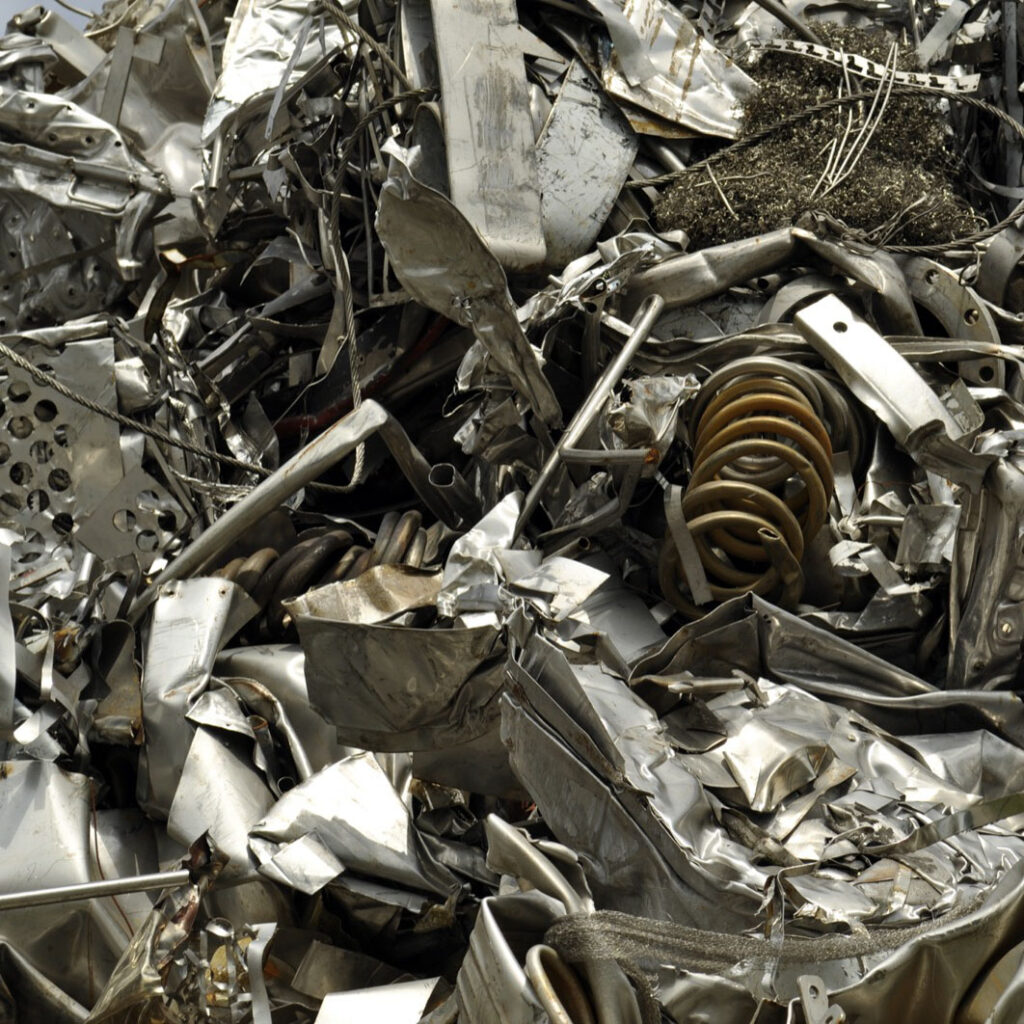 Metal recycling.